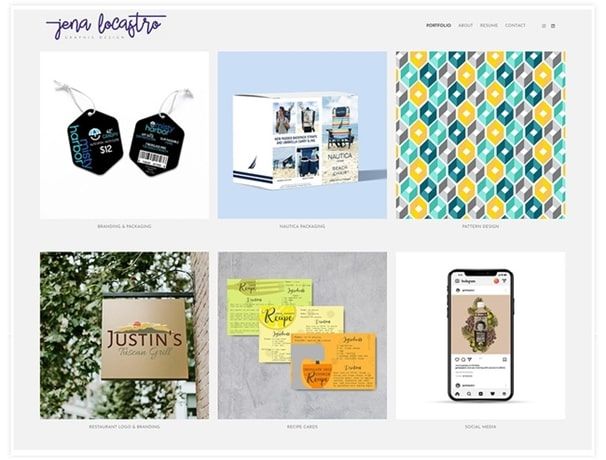 Jena Locastro - Portfolio di opere di design e branding