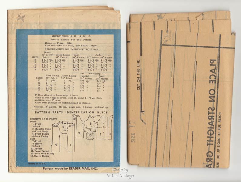 1960s Cocktail Dress Pattern, Prominent Designer A544