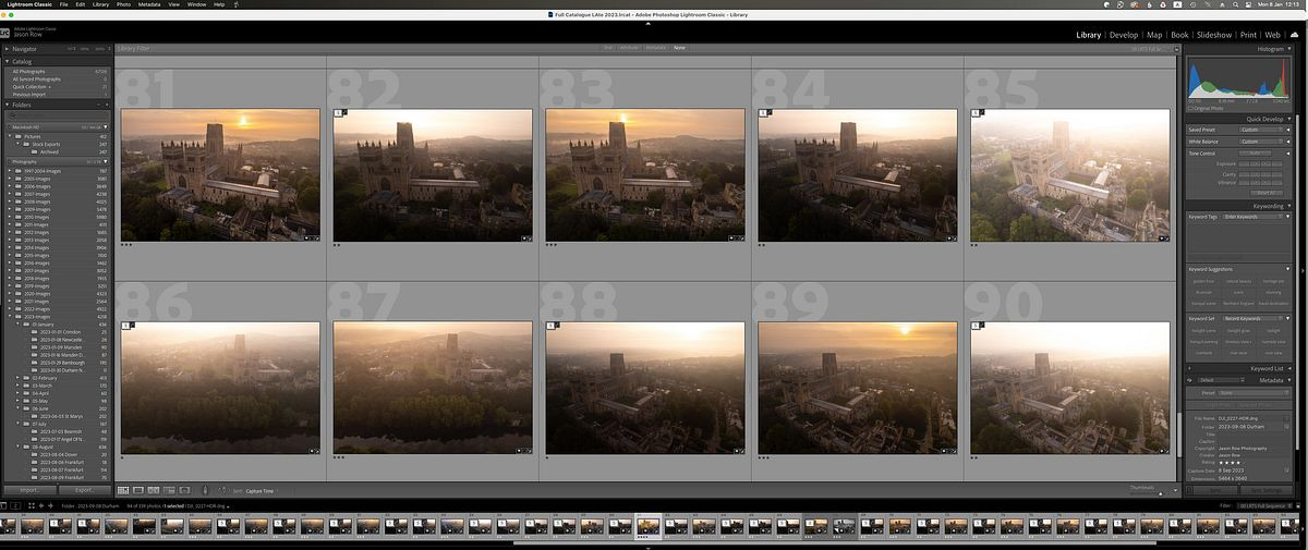 Lightroom Bracketed Images