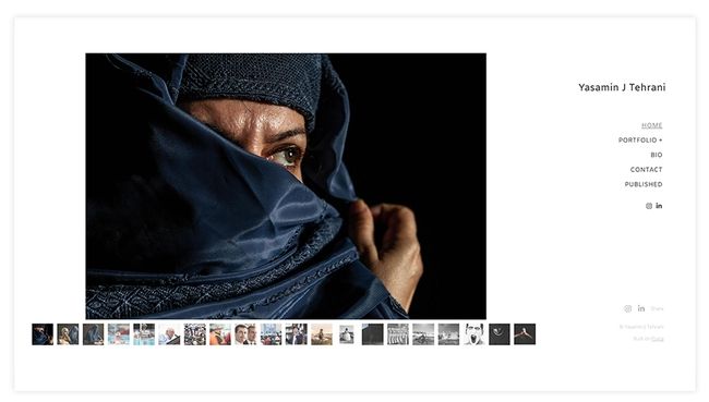 Yasamin J Tehranis Website für Kunstfotografie