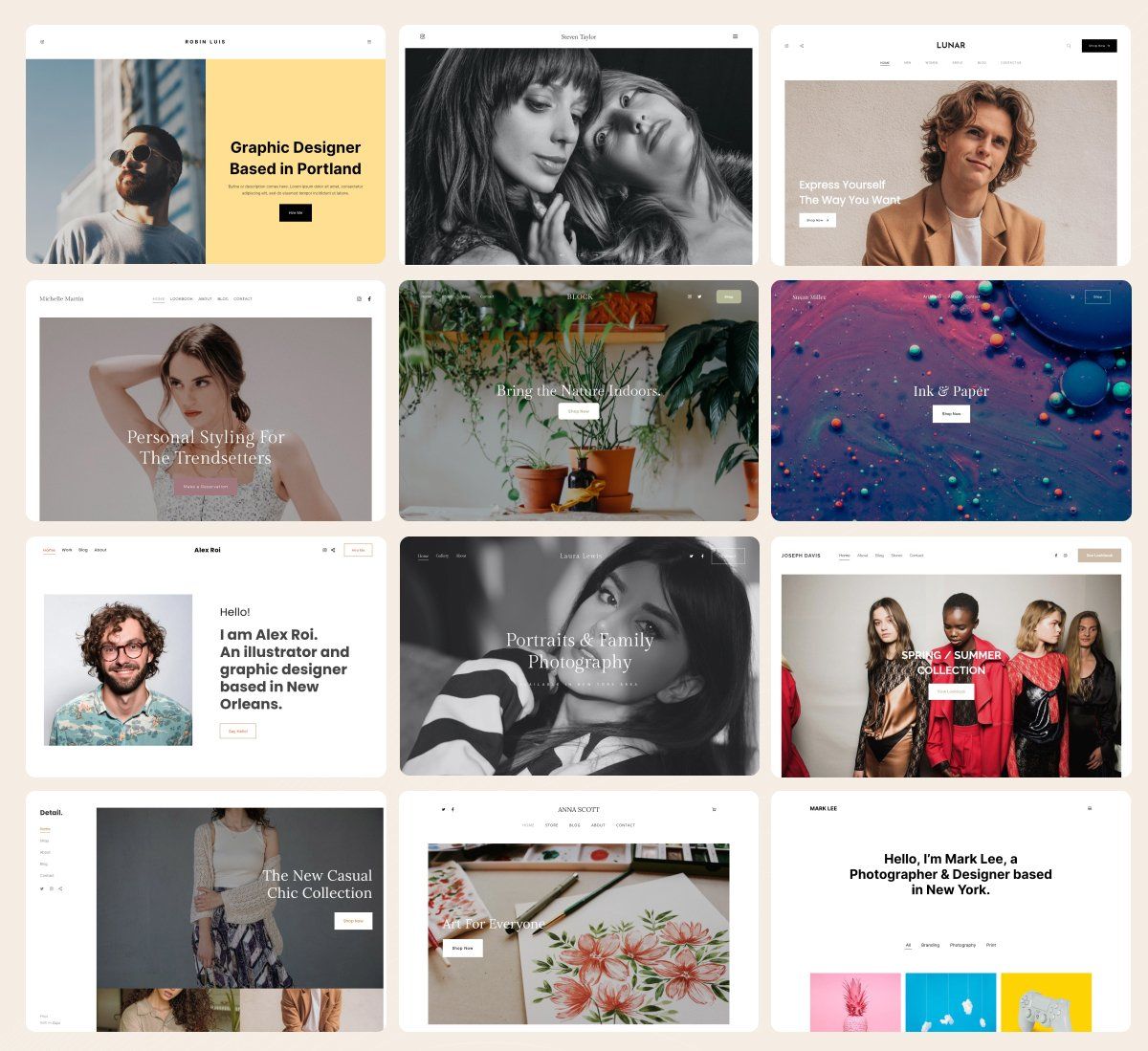 30 New Templates Launched! Handcrafted for Photographers, Designers, Artists & Creators.