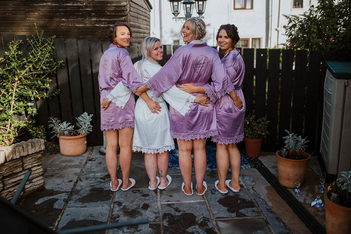 matching bridal robes