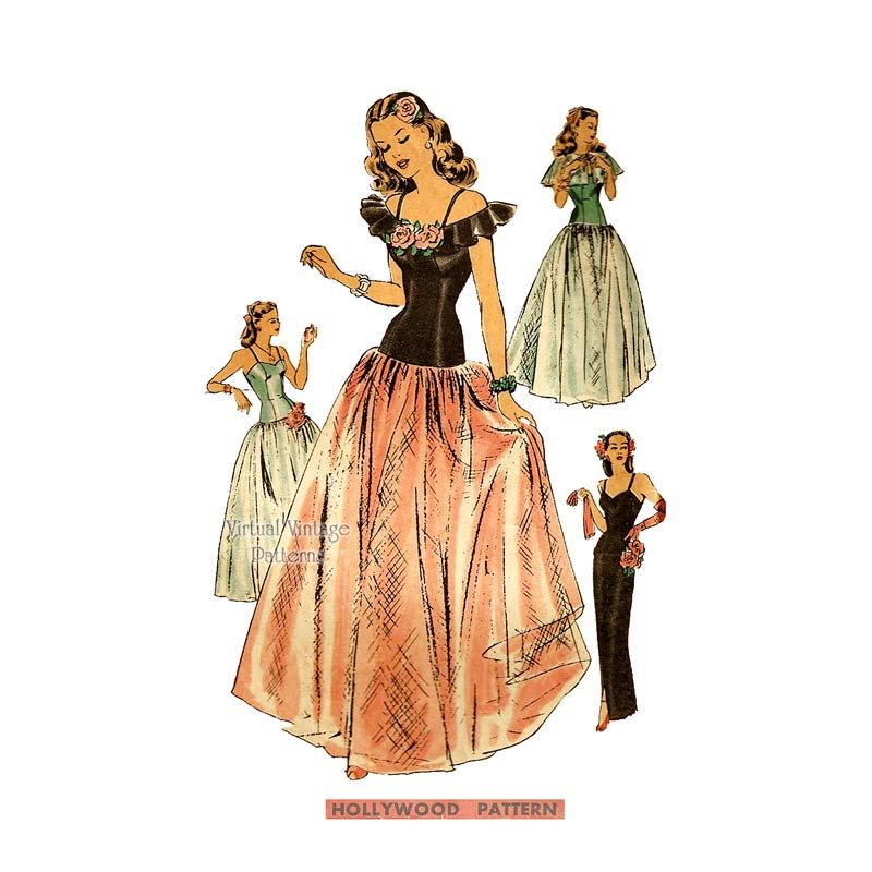 1940 sales ball gown