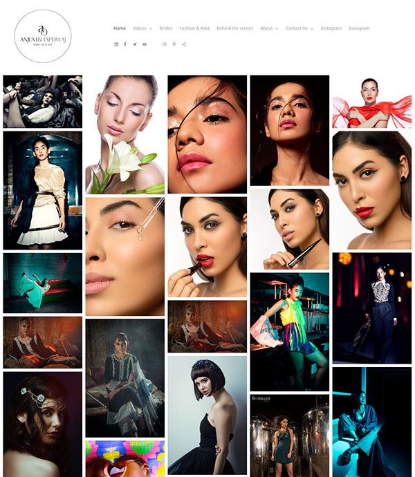 Beispiele für Anjum Bhardwaj Portfolio-Websites