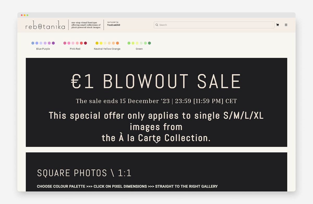 Rebootanika Visual Boutique - Sitio web de venta de fotografías de archivo
