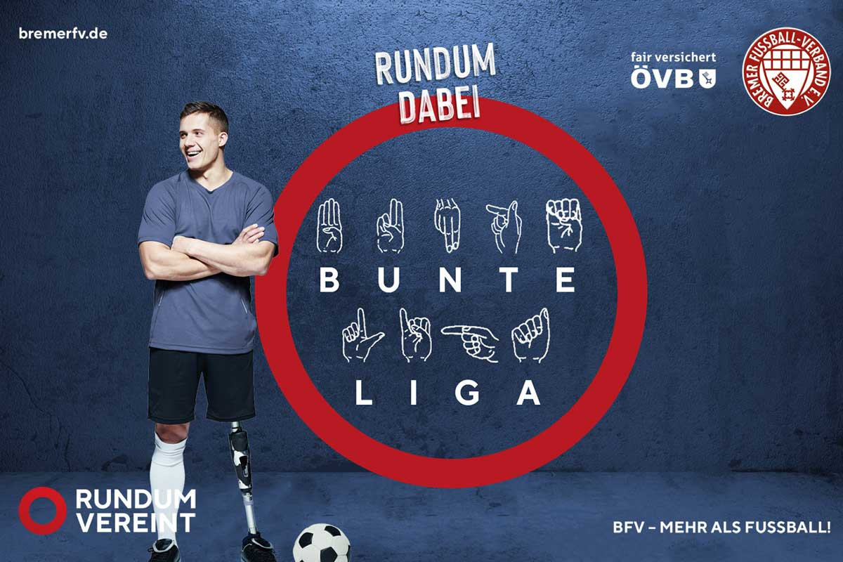 Teams der Bunten Liga, Einheit und Vielfalt im Fußball.