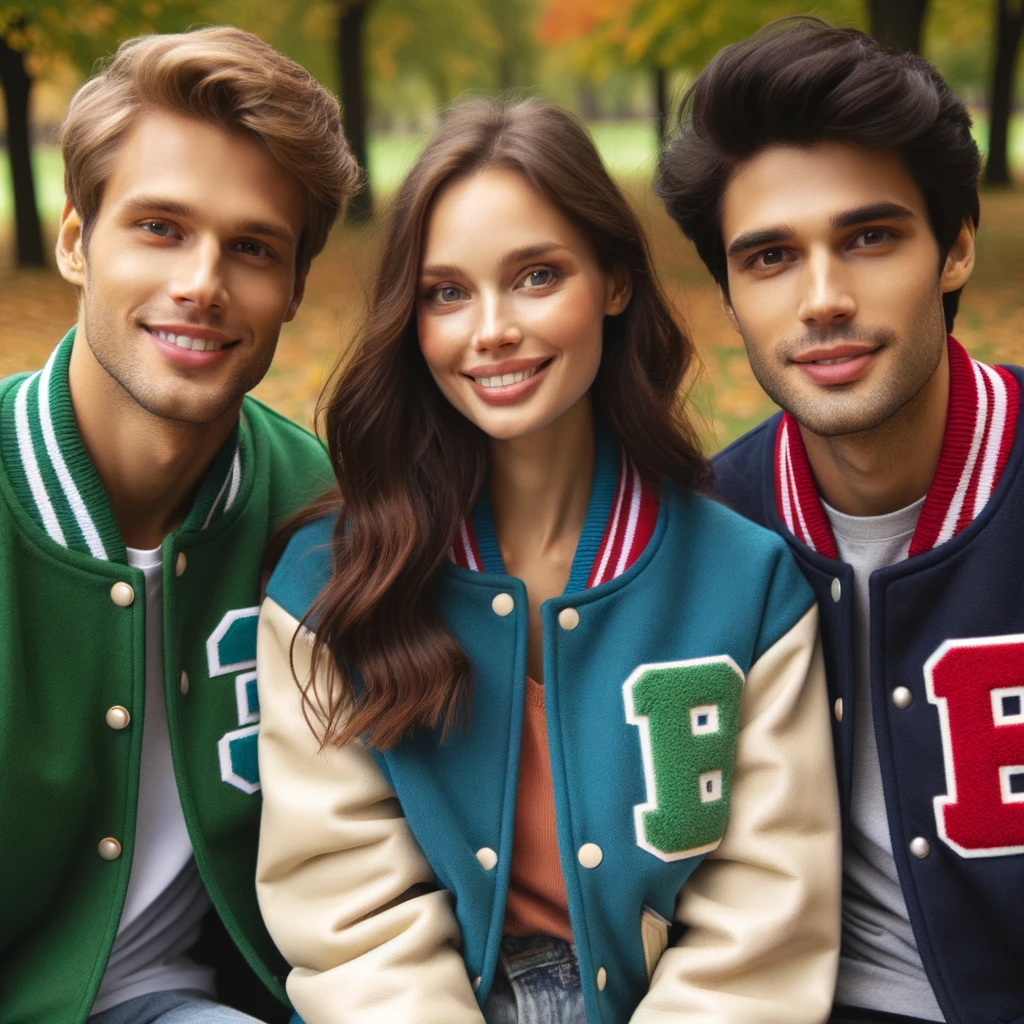 Mixed personalities varsity jacket sale