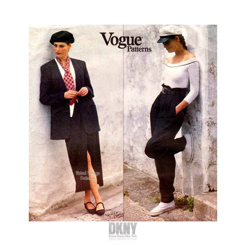 SZ 8-12 Vogue 90s Vintage Pattern 2298 Designer Donna Karan -  Denmark
