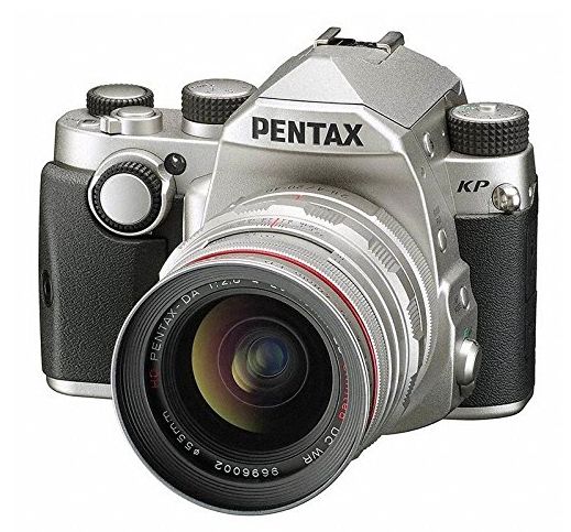 Câmera retrô Pentax Silver KP