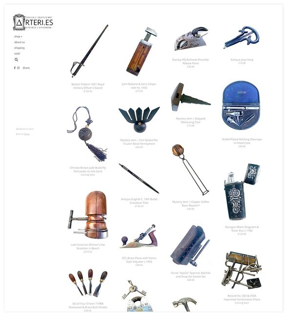 Exemple de boutique en ligne sur Pixpa
