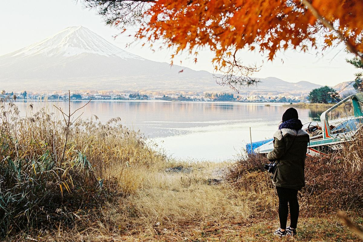 Mt Fuji on Kodak Vision film