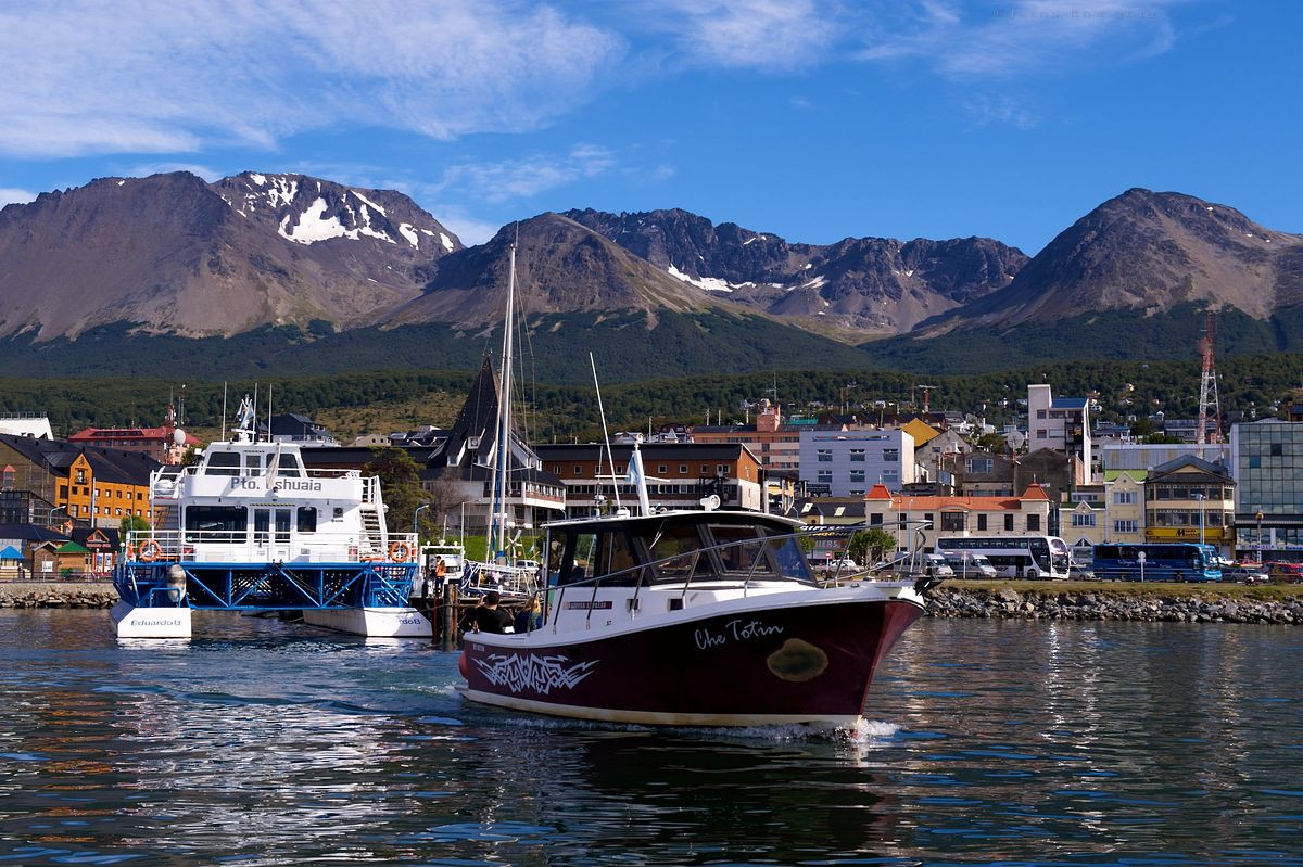 The pretty Argentinian town of Ushuaia is the most common departure point for Antarctica