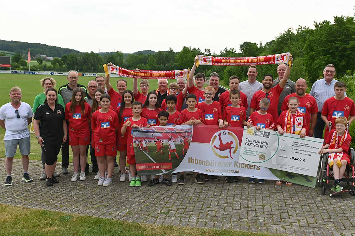 Ibbenbürener Kickers freuen sich auf die Fußball-Ferien-Freizeit im Uwe-Seeler-Fußball-Park Malente.