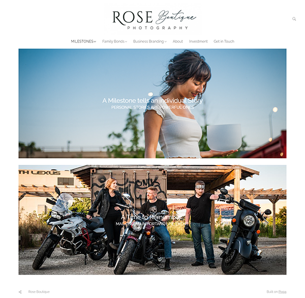 Rose Yuen - Boutique Photography Studio Portfolio Website - Pixpa