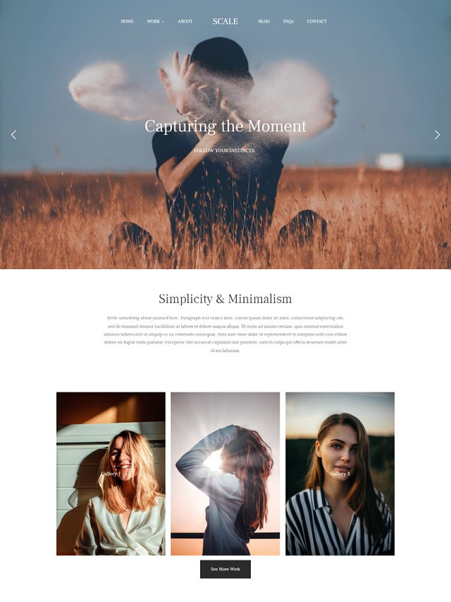 Scala -  Pixpa Modello di sito web per portfolio di moda