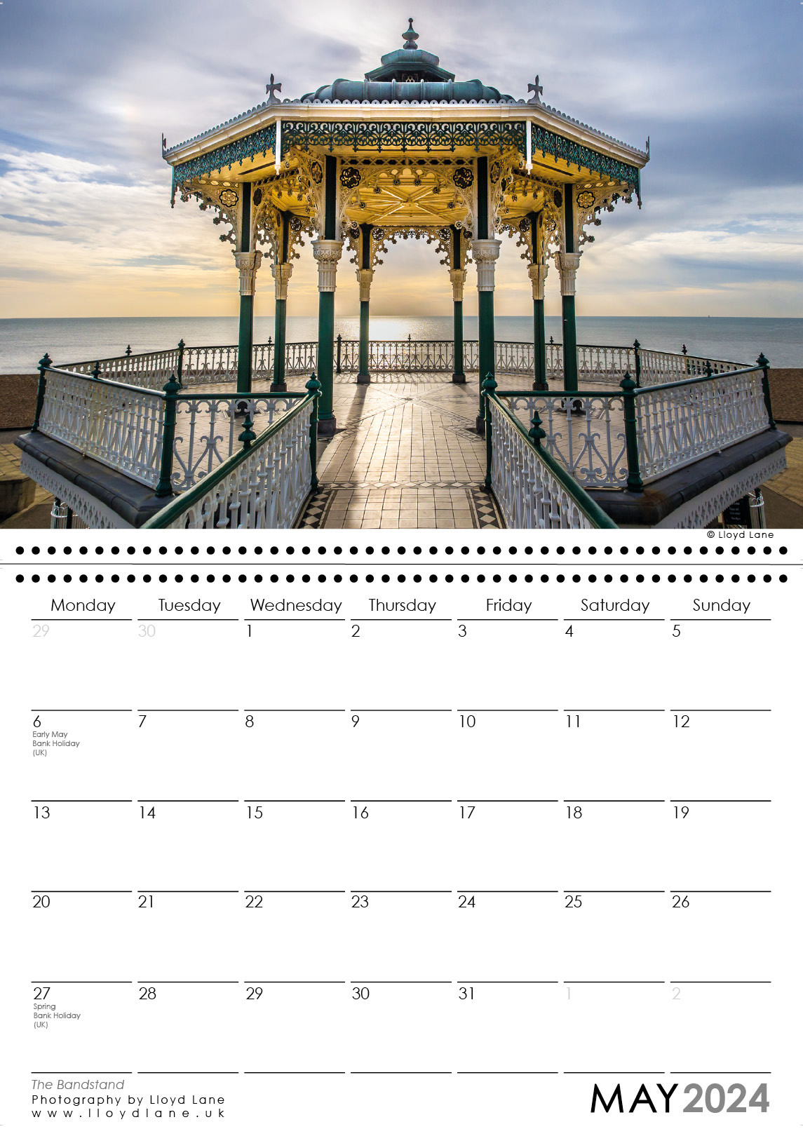 Brighton Calendar 2024 -  Brighton Bandstand
