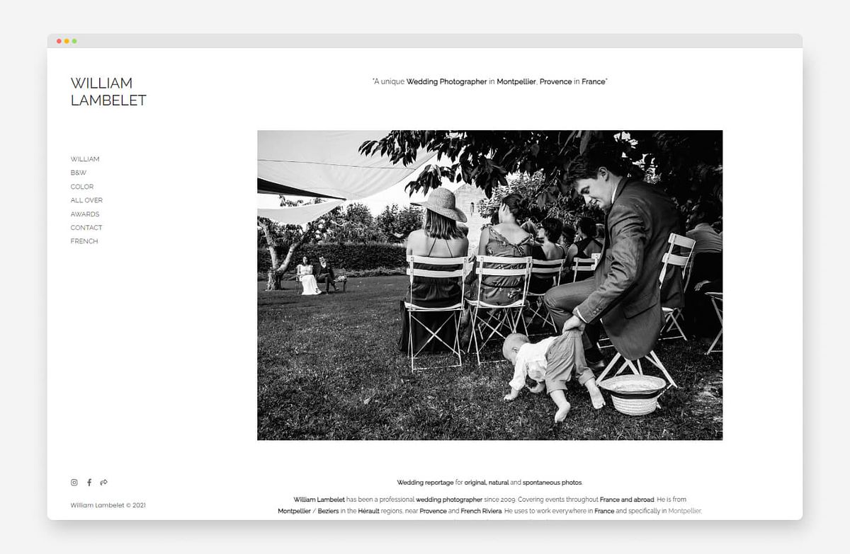 William Lambelet - Portfolio de photographe noir et blanc