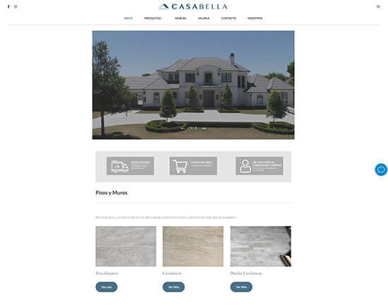 Casa Bella Portfolio Exemples de sites Web