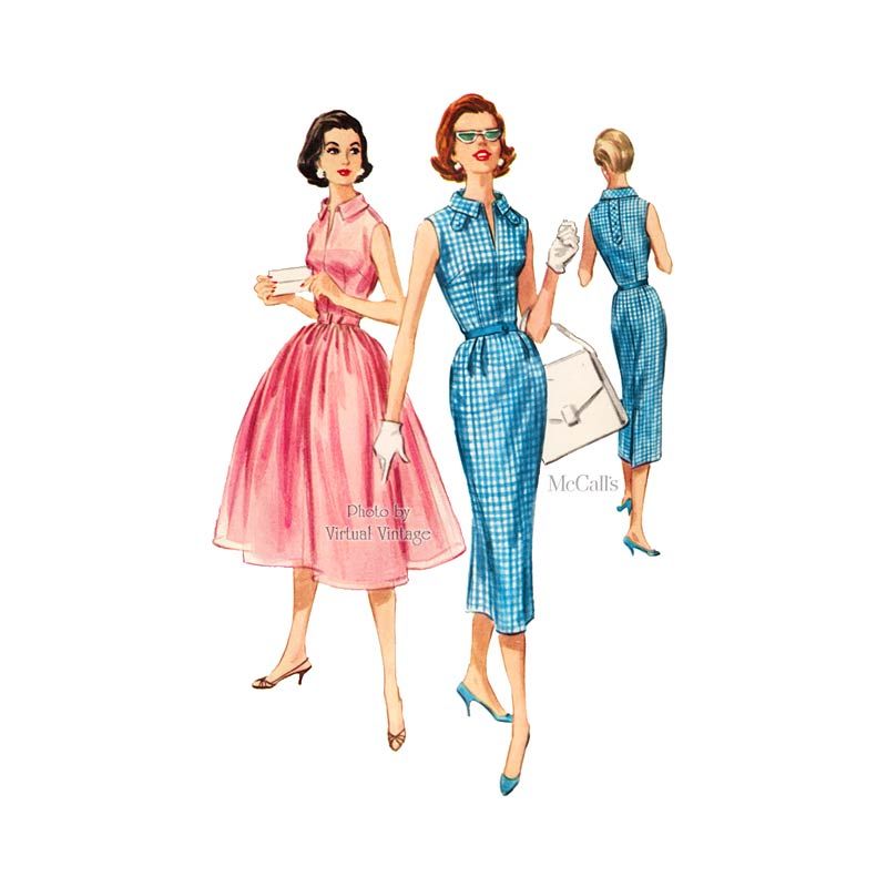 1950s Rockabilly Dress Pattern McCalls 4115